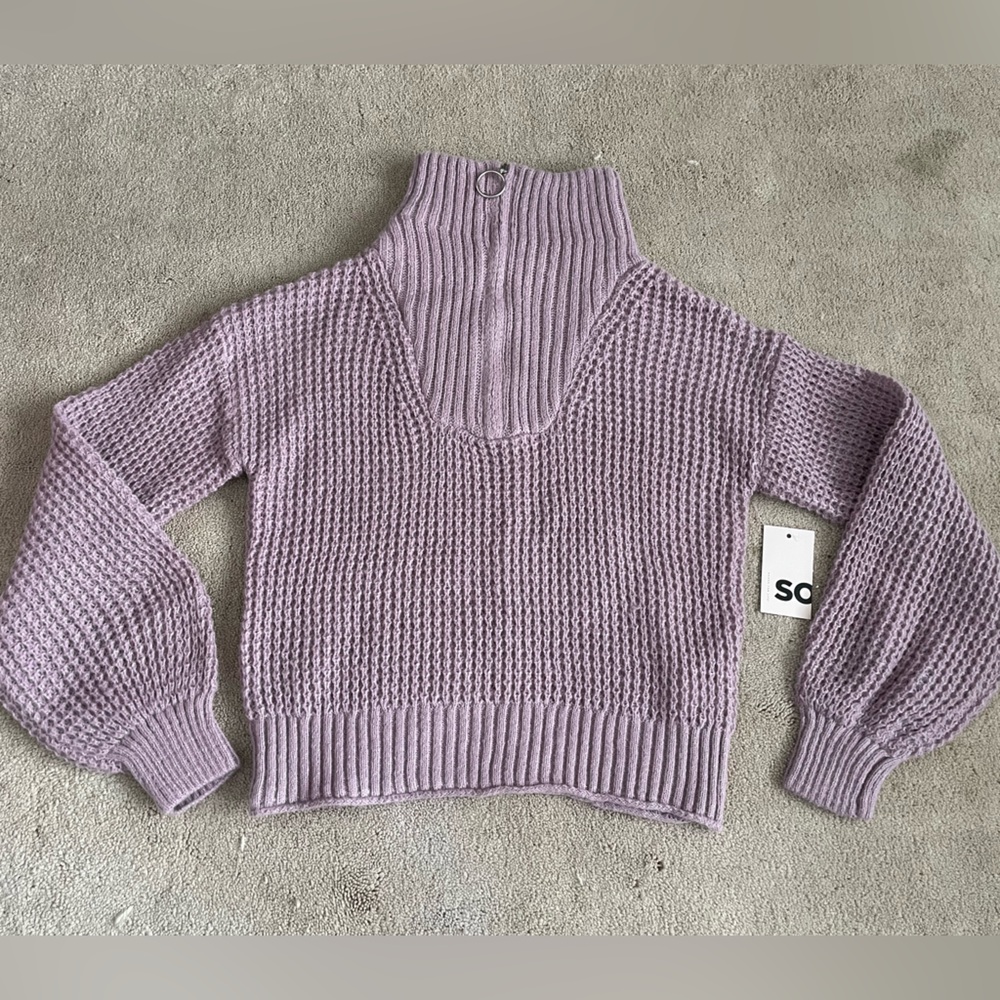 NWT SO Lavender Knit Sweater